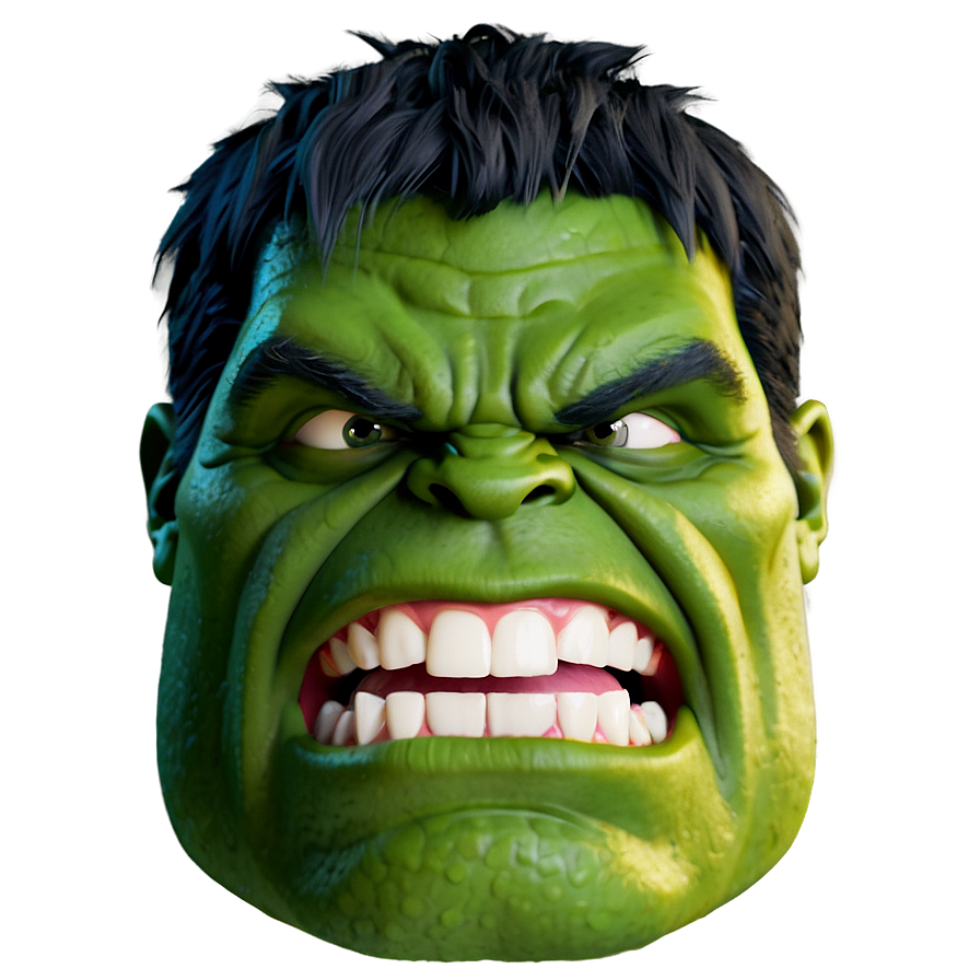 Stylized Hulk Face Png Eya61 PNG image