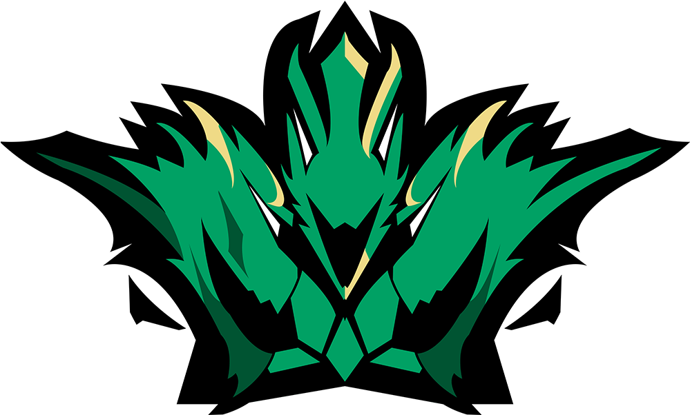 Stylized Hydra Head Graphic PNG image