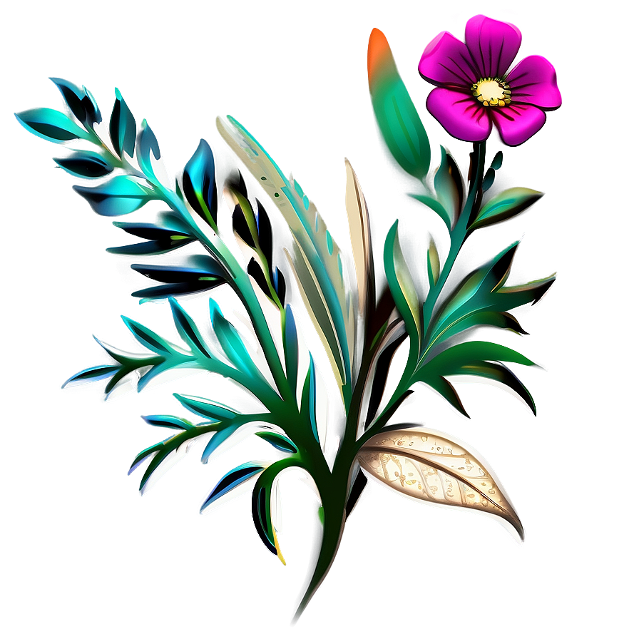 Stylized Indie Flower Png 81 PNG image