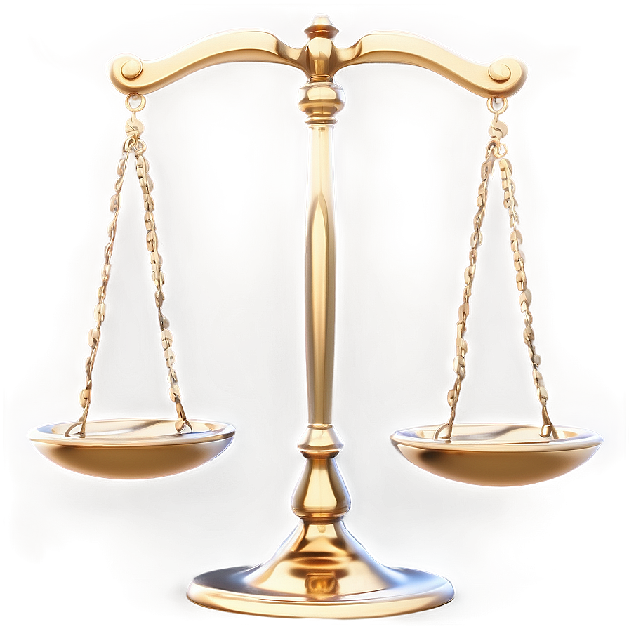 Stylized Justice Scale Png 06132024 PNG image