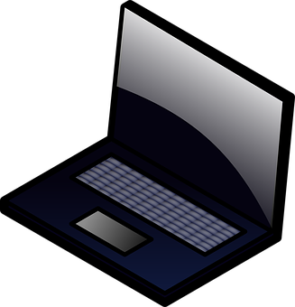 Stylized Laptop Graphic PNG image