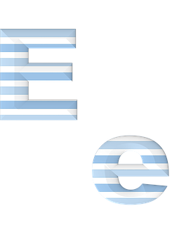 Stylized Letter E Graphic PNG image