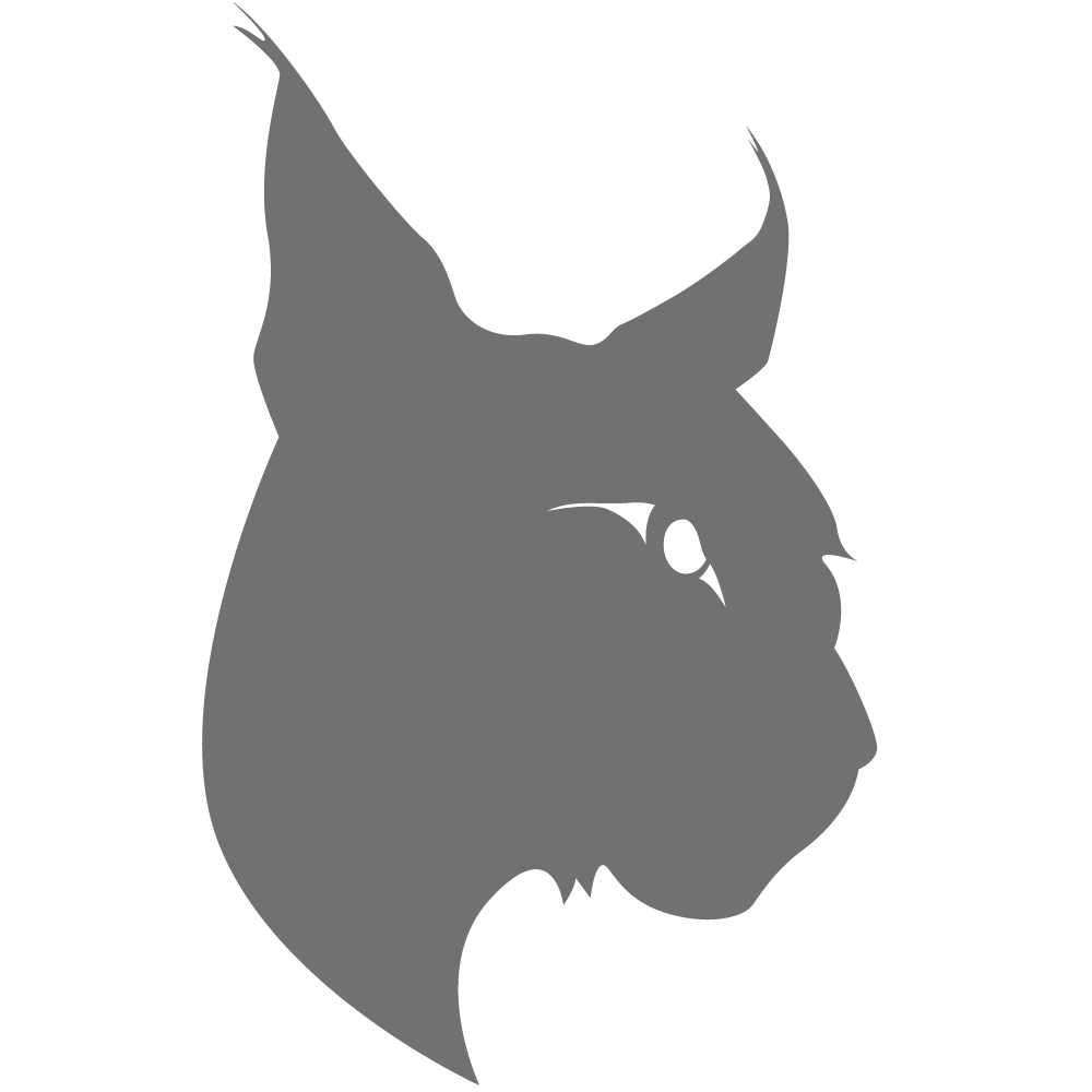 Stylized Lynx Silhouette PNG image