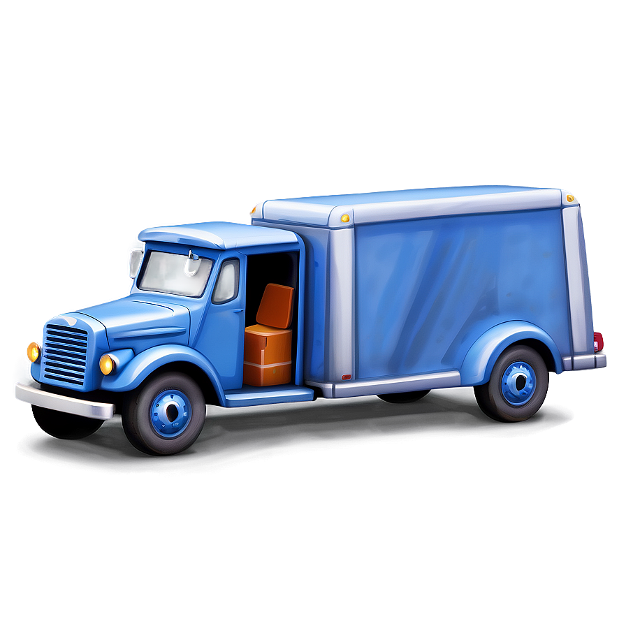 Stylized Mail Truck Icon Png Nil39 PNG image