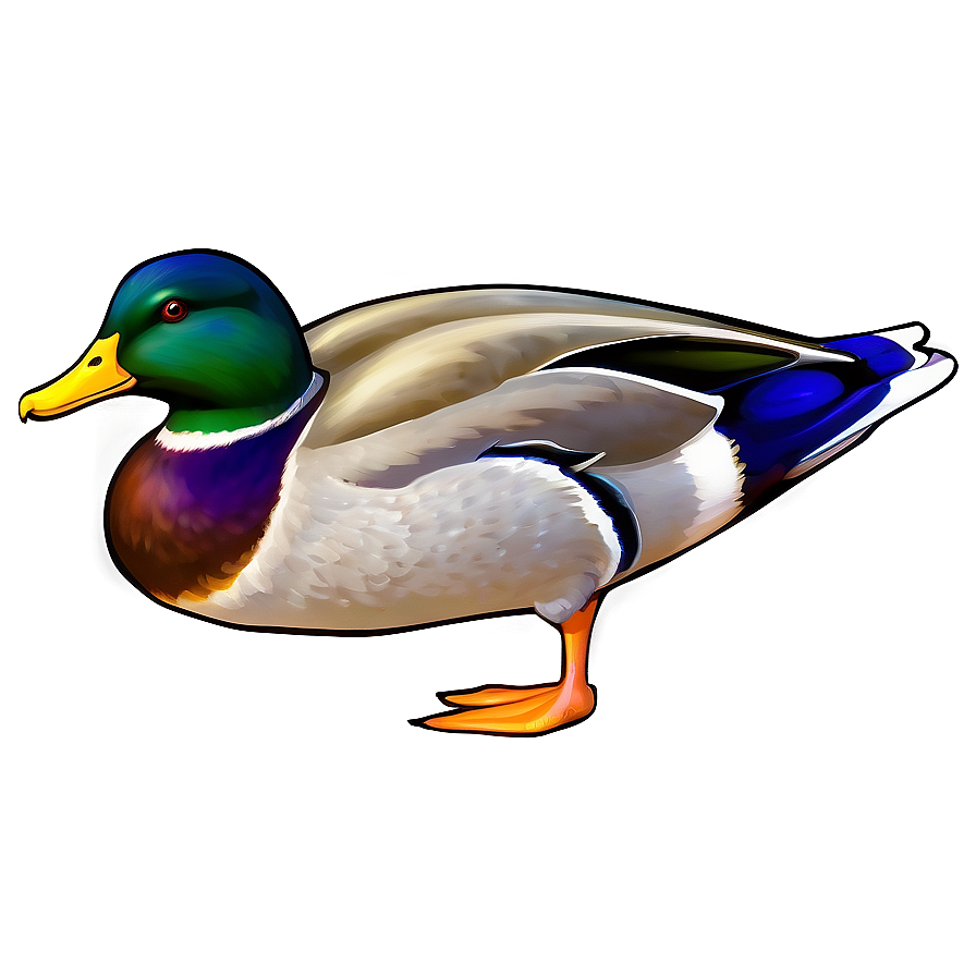 Stylized Mallard Duck Png Lvn67 PNG image