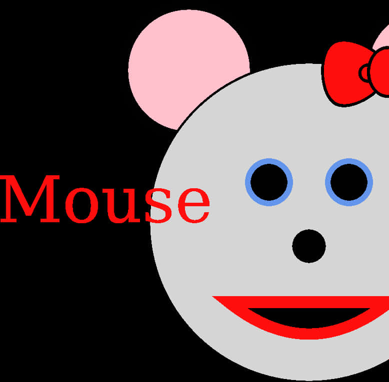 Stylized Minnie Mouse Graphic PNG image