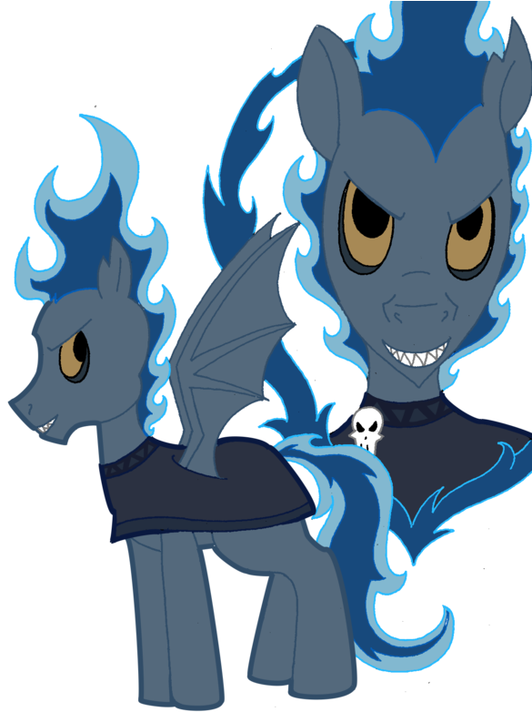 Stylized Mythical Equine Hades PNG image
