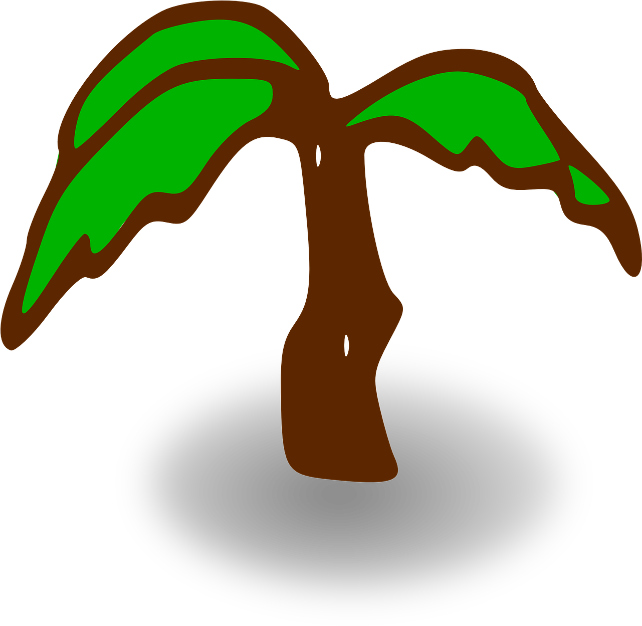 Stylized Palm Tree Graphic PNG image