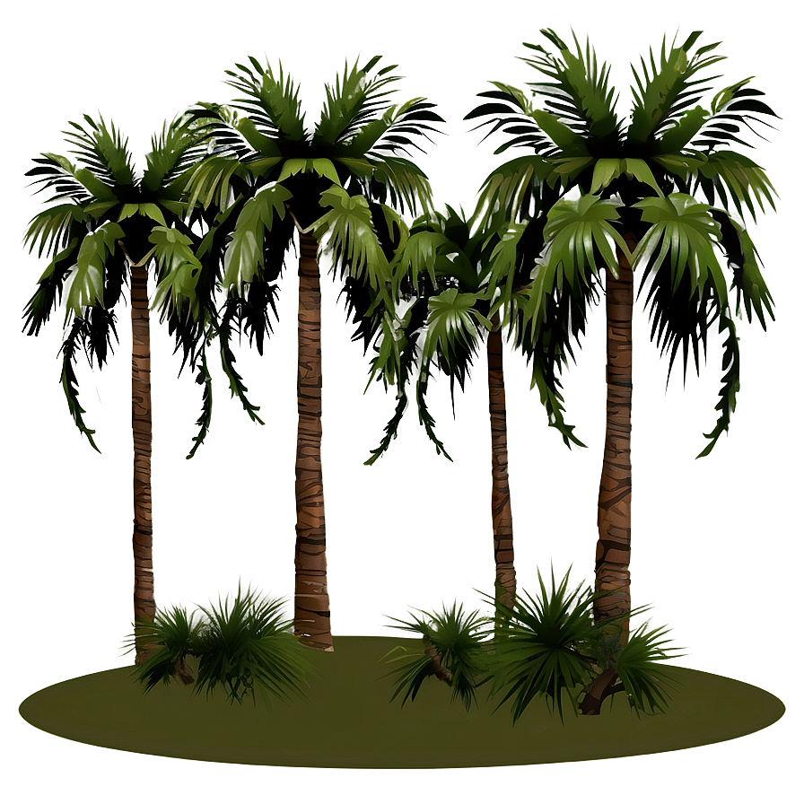 Stylized Palm Trees Png 33 PNG image