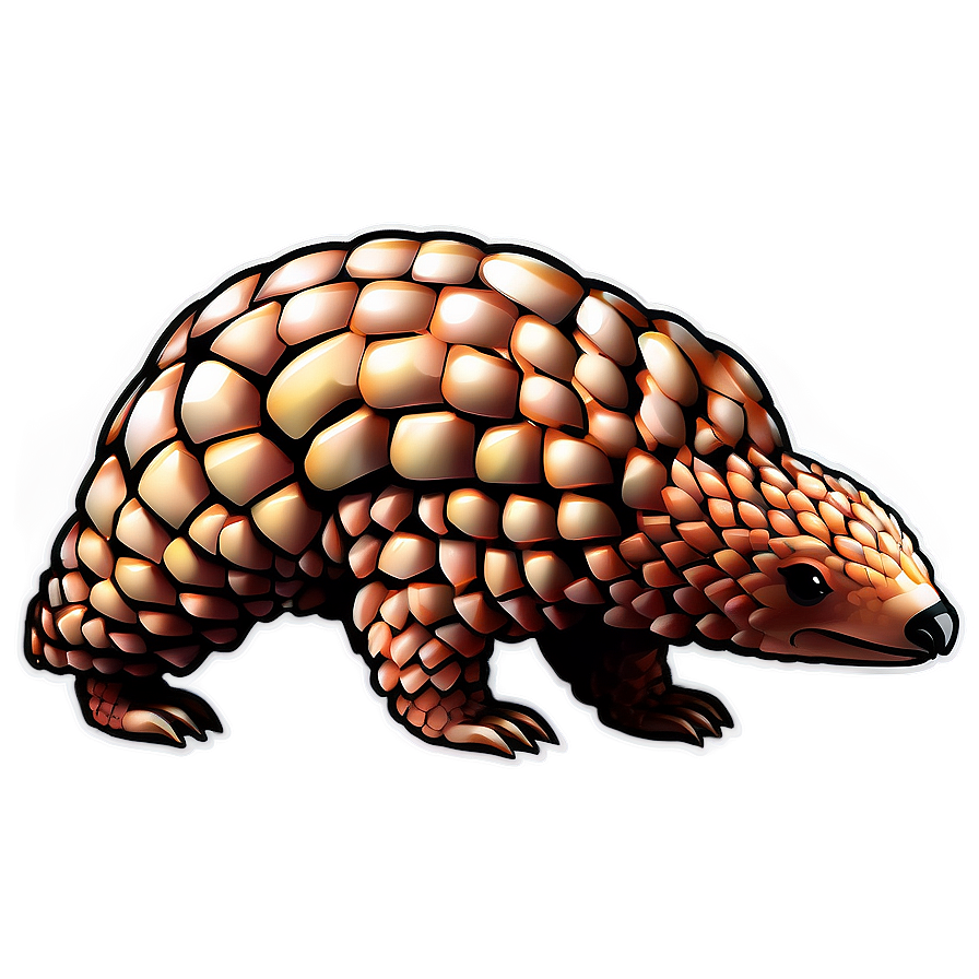 Stylized Pangolin Icon Png 06212024 PNG image