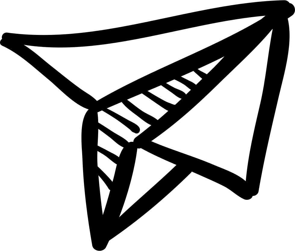 Stylized Paper Plane Graphic PNG image