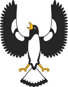 Stylized Penguin Graphic PNG image