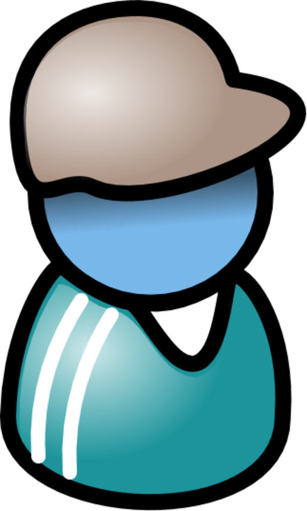 Stylized Person Iconwith Hat PNG image