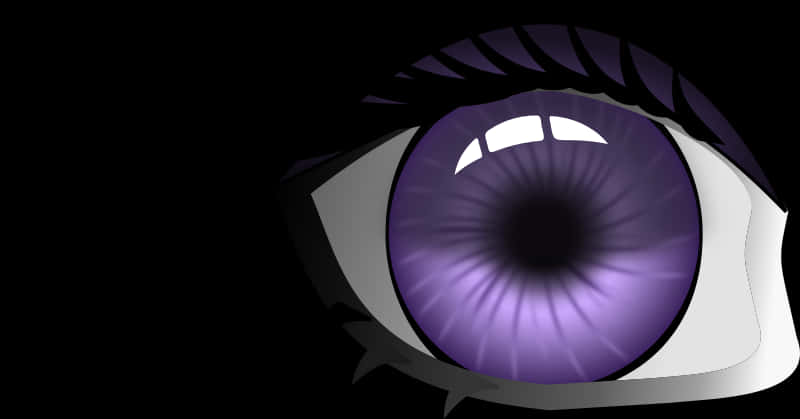 Stylized Purple Eye Illustration PNG image