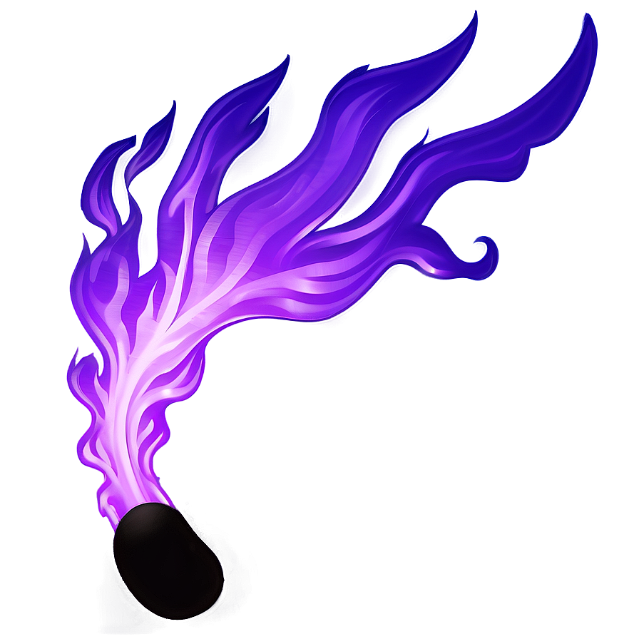 Stylized Purple Fire Png 9 PNG image