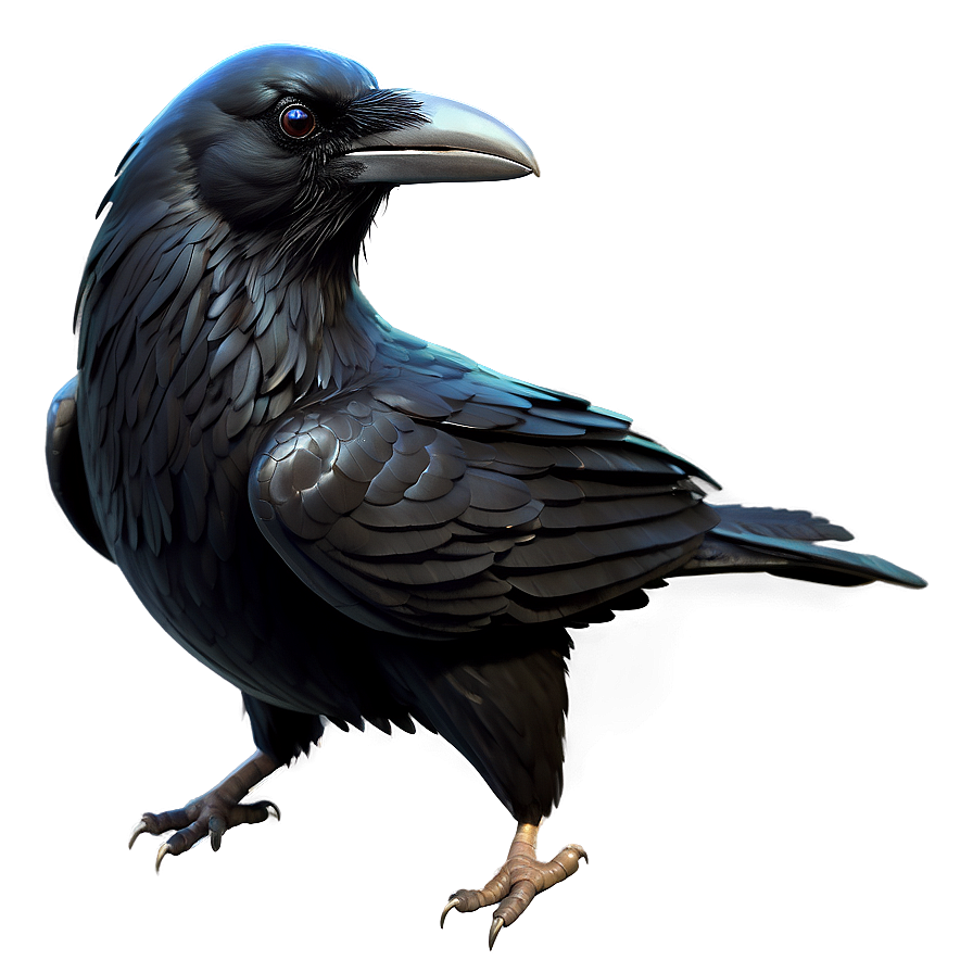 Stylized Raven Png 05062024 PNG image