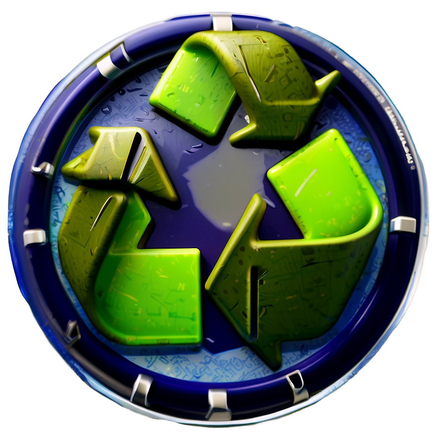 Stylized Recycle Symbol Png 06212024 PNG image