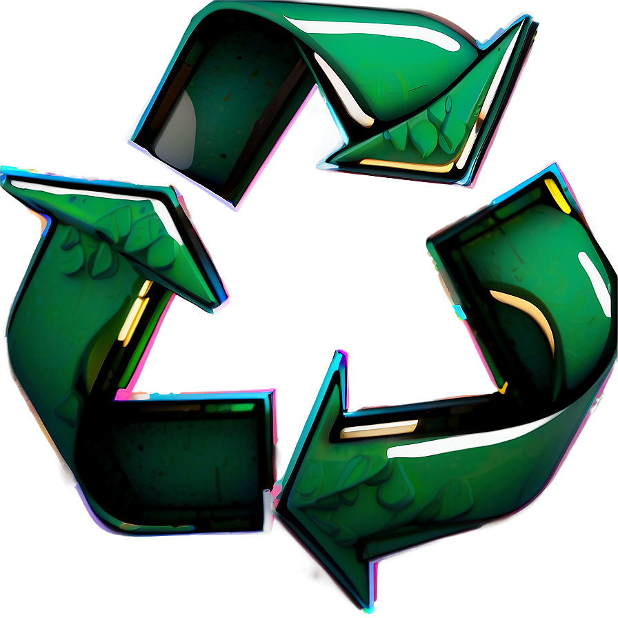 Stylized Recycle Symbol Png 06212024 PNG image