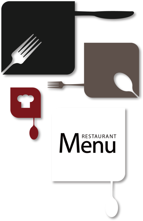 Stylized Restaurant Menu Design PNG image