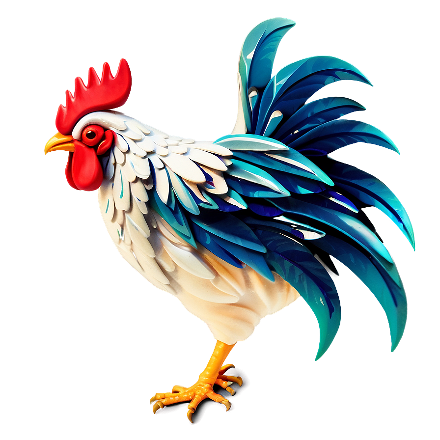 Stylized Rooster Profile Png 3 PNG image