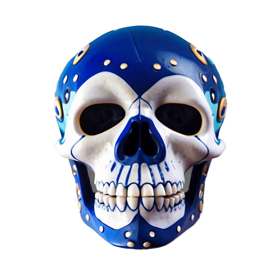Stylized Skull Face Art Png 06272024 PNG image