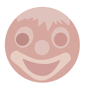 Stylized Smiley Face Graphic PNG image