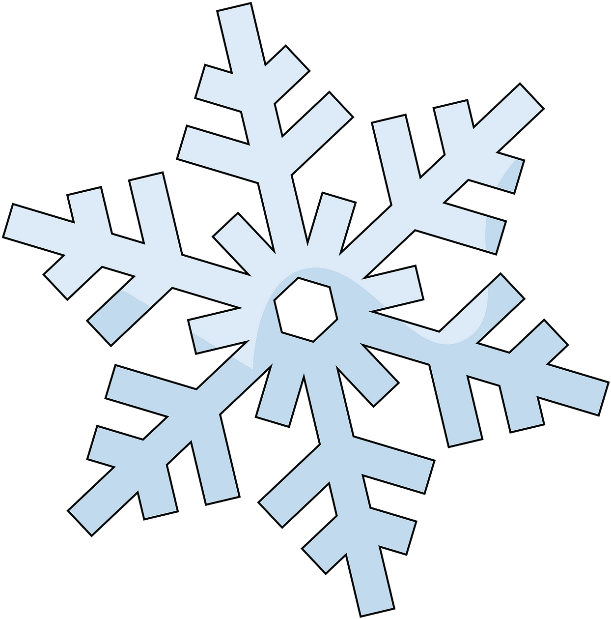 Stylized Snowflake Graphic PNG image