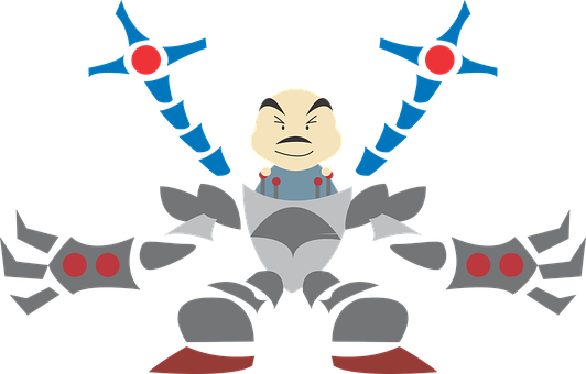 Stylized Spiderman Villain Vector PNG image