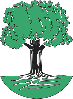 Stylized Tree Graphic PNG image