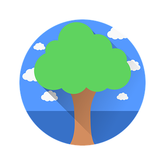 Stylized Tree Icon PNG image