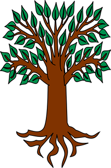 Stylized Tree Illustration PNG image