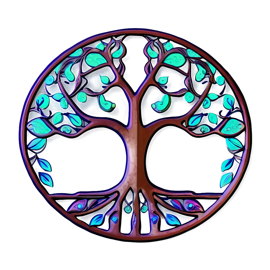 Stylized Tree Of Life Graphic Png 06122024 PNG image