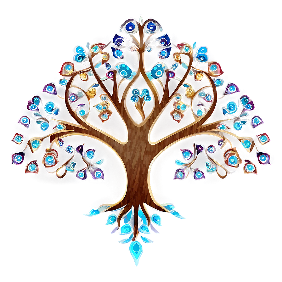 Stylized Tree Of Life Graphic Png Asf97 PNG image