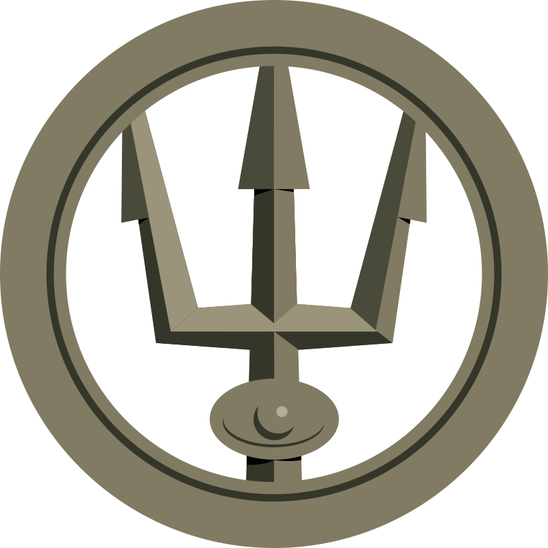 Stylized Trident Emblem PNG image