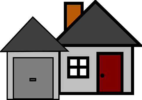 Stylized Vector House Illustration PNG image