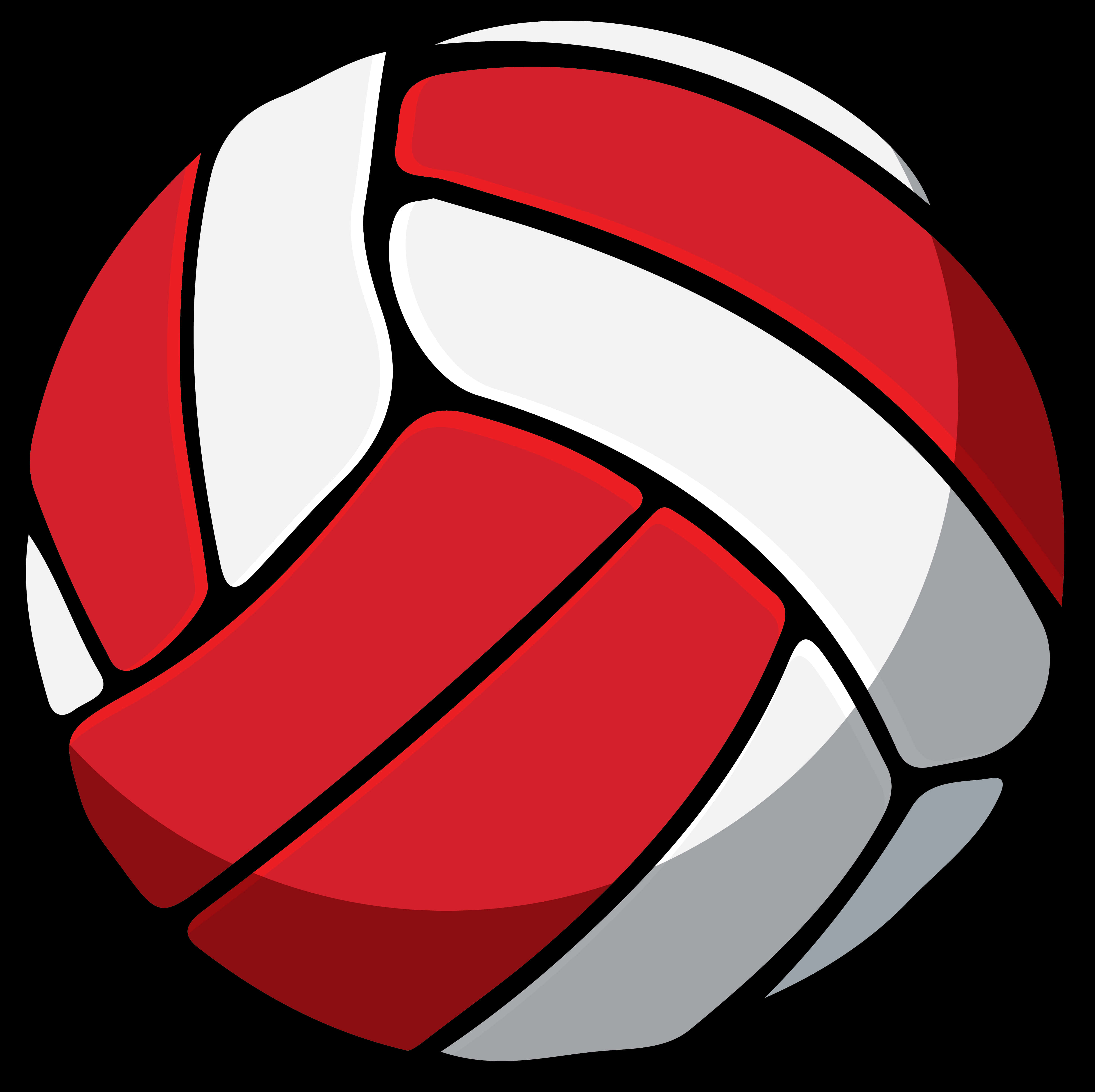 Stylized Volleyball Graphic PNG image