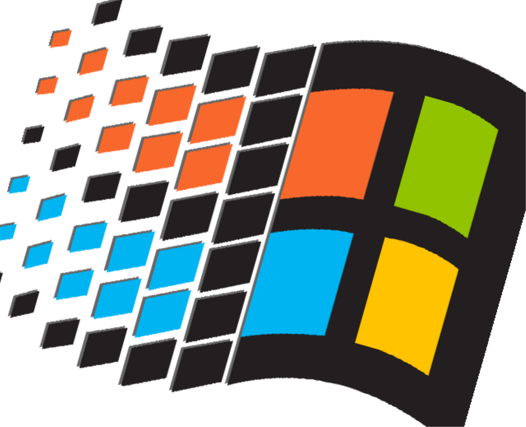 Stylized Windows Logo Art PNG image