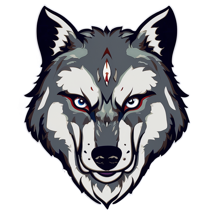 Stylized Wolf Face Logo Png 93 PNG image