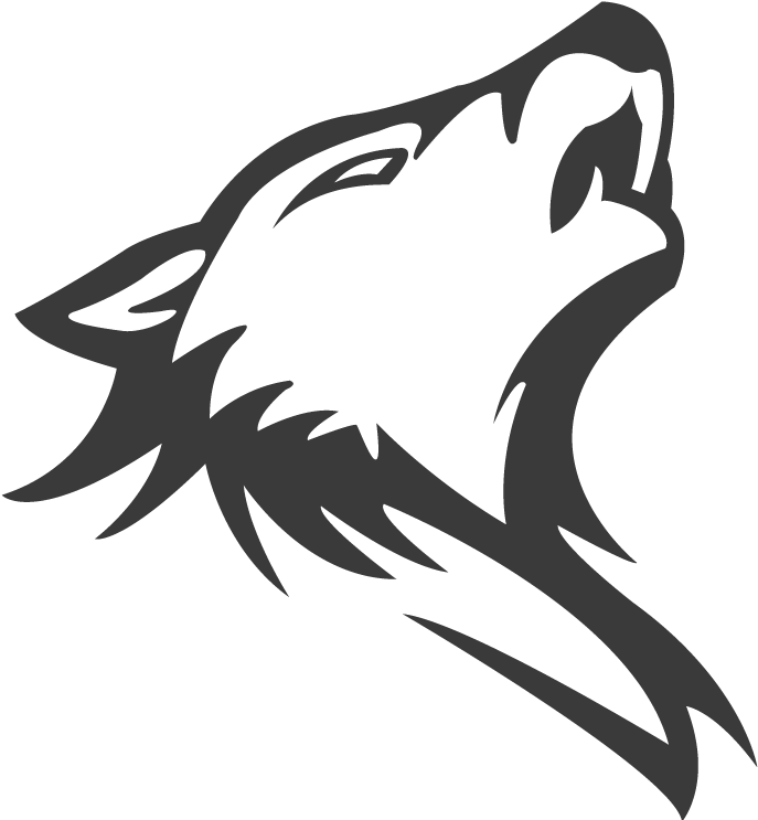 Stylized Wolf Head Logo PNG image