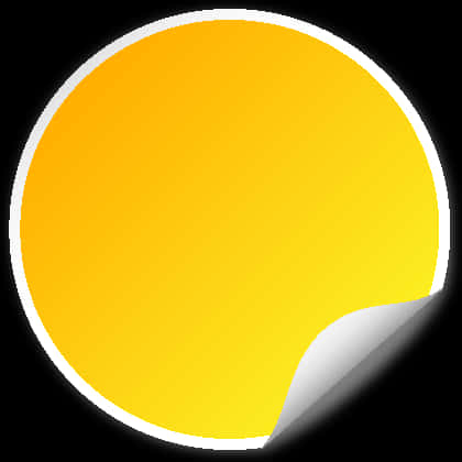 Stylized Yellow Circle Graphic PNG image