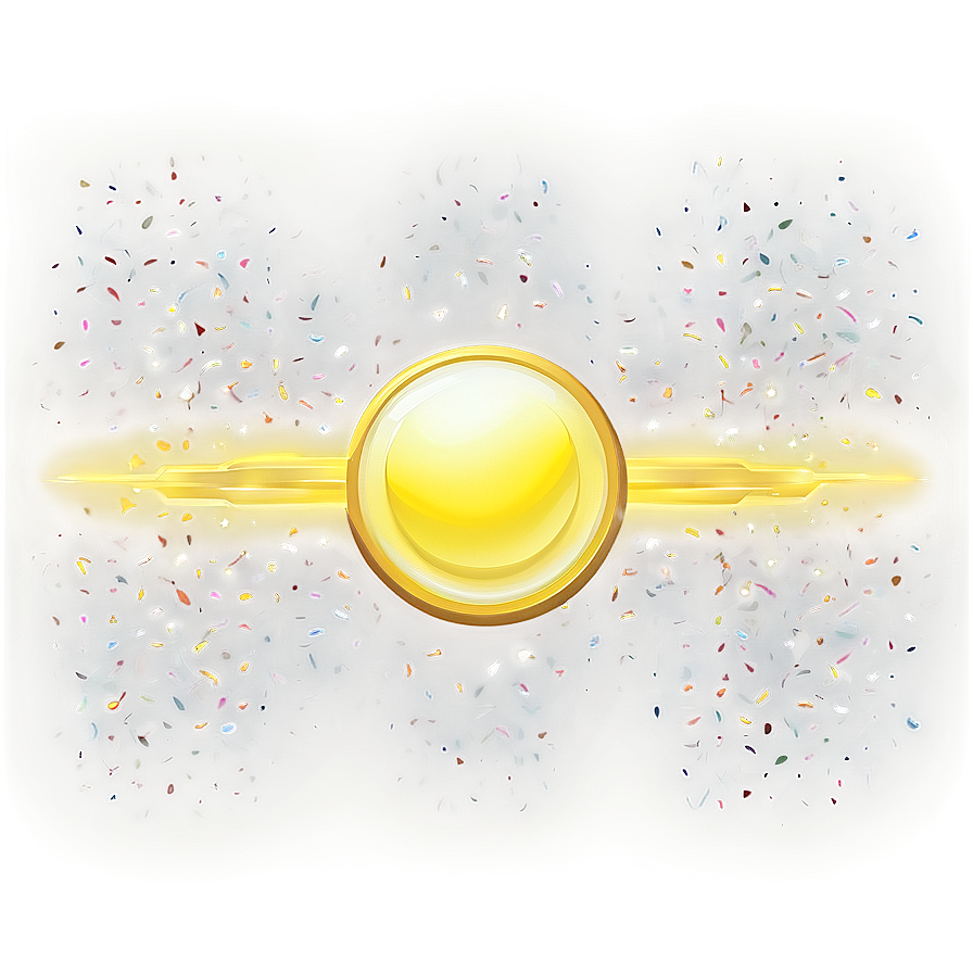 Stylized Yellow Circle Object Png Gqg68 PNG image