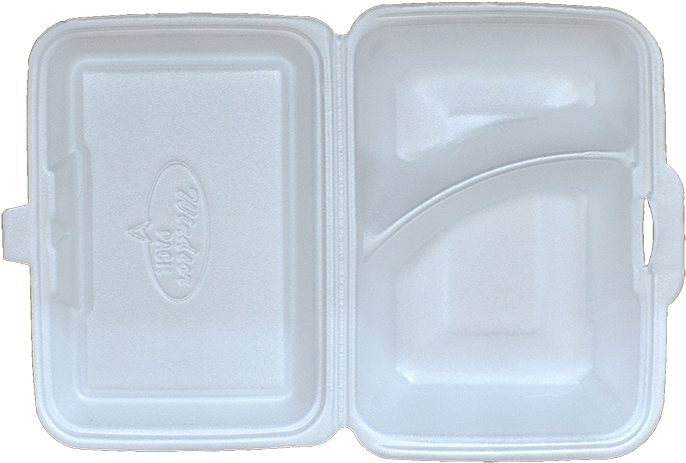 Styrofoam Takeout Container PNG image