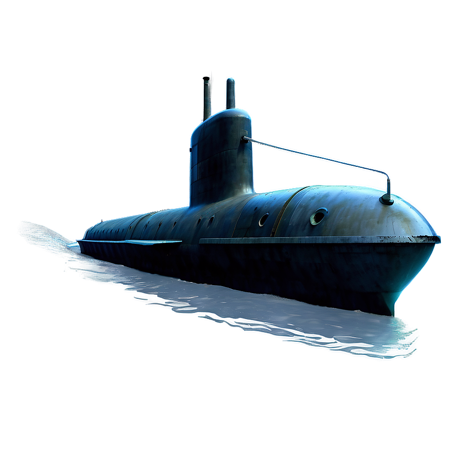 Submarine In Stormy Seas Png 81 PNG image