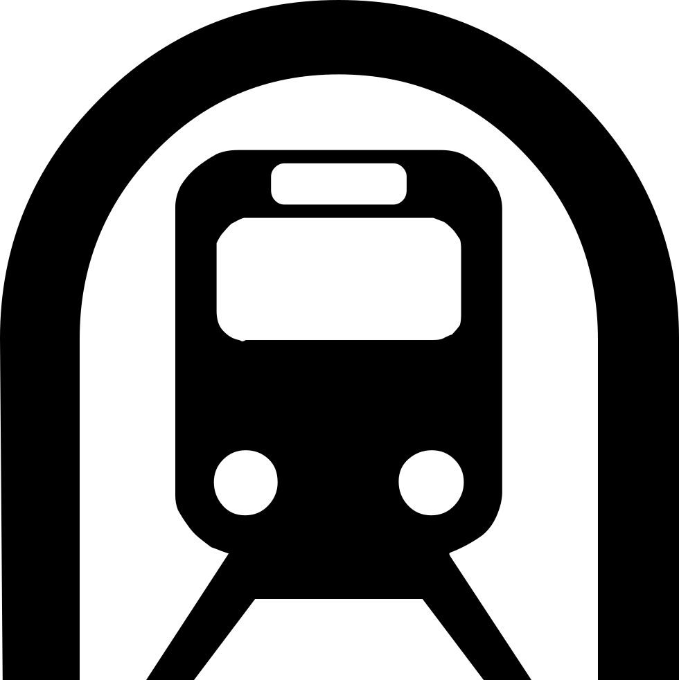 Subway Train Icon Silhouette PNG image