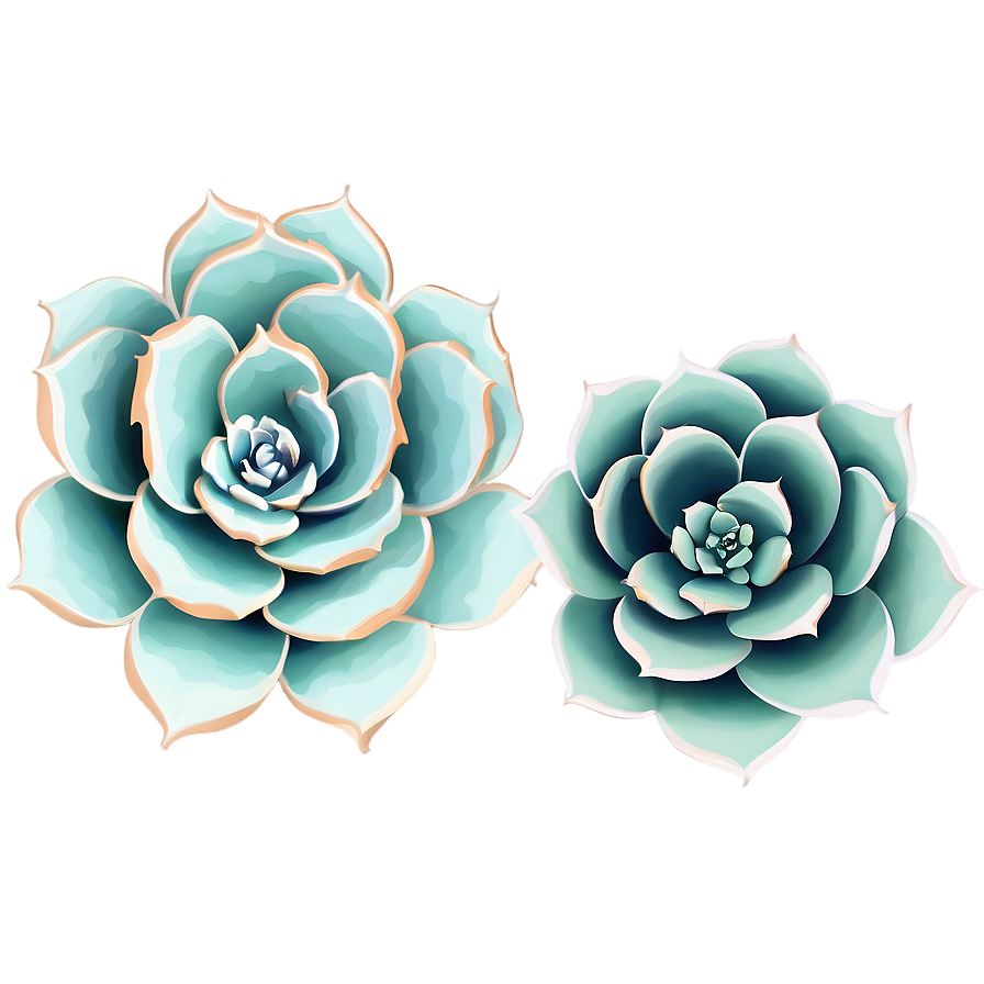 Succulent Flower Cricut Design Png 06282024 PNG image