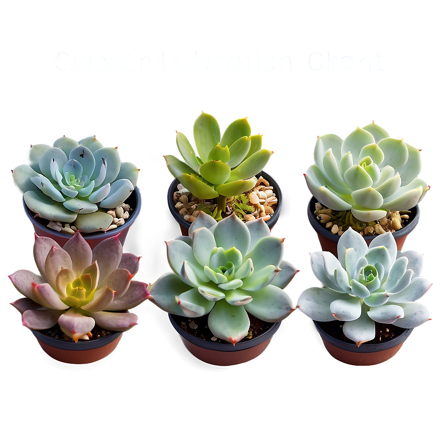 Succulent Identification Chart Png 06212024 PNG image