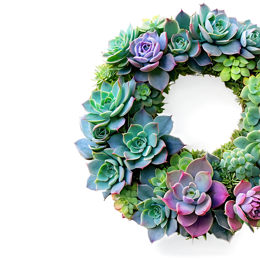 Succulent Wreath Png 24 PNG image