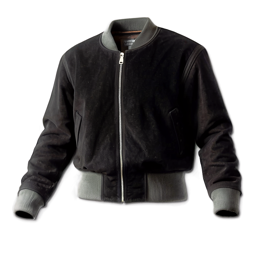 Suede Bomber Jacket Soft Png Ljd60 PNG image