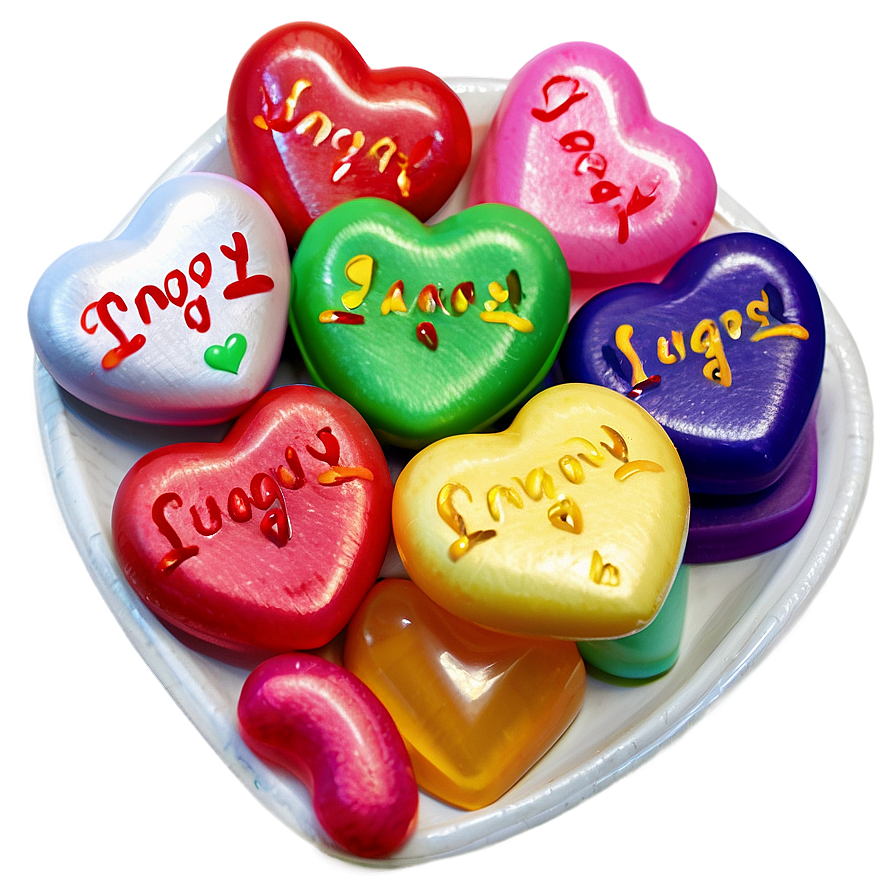 Sugar Candy Hearts Png 51 PNG image