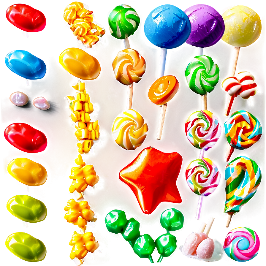 Sugar Coated Candies Png Ekj PNG image